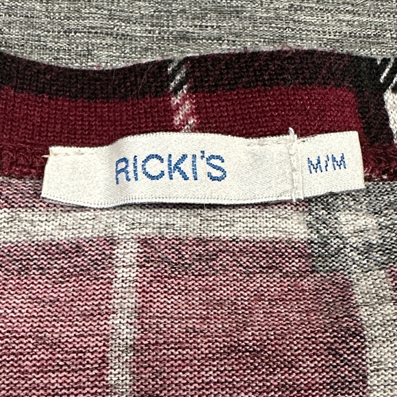 RICKIS Plaid Off-Shoulder Top - Picture 3 of 4